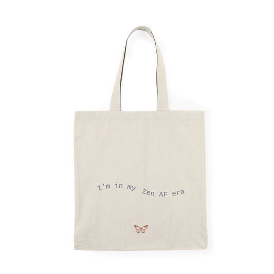 Zen AF Natural Tote Bag | Eco-Friendly Reusable Bag