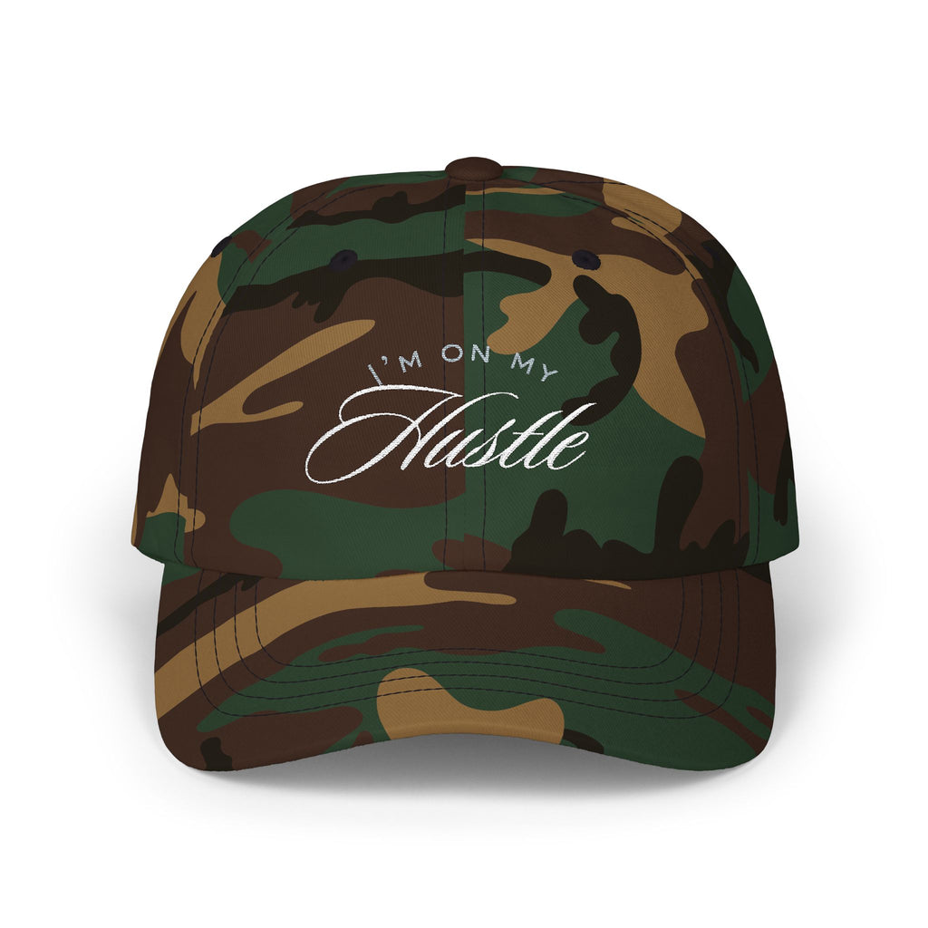 Dad Cap — 'I'm On my Hustle' Script Embroidered Baseball Hat