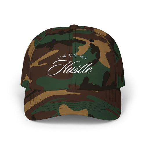 Dad Cap — 'I'm On my Hustle' Script Embroidered Baseball Hat