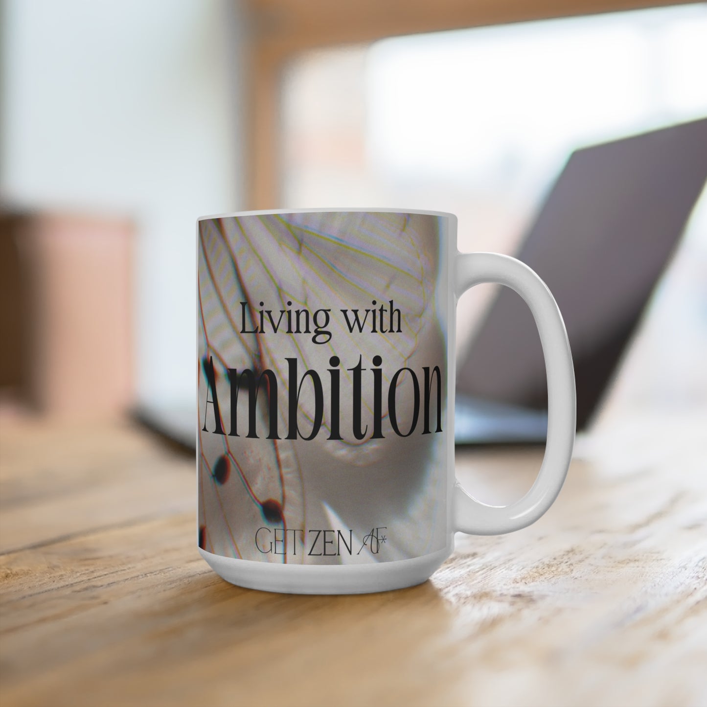 Living With Ambition Mug 15oz
