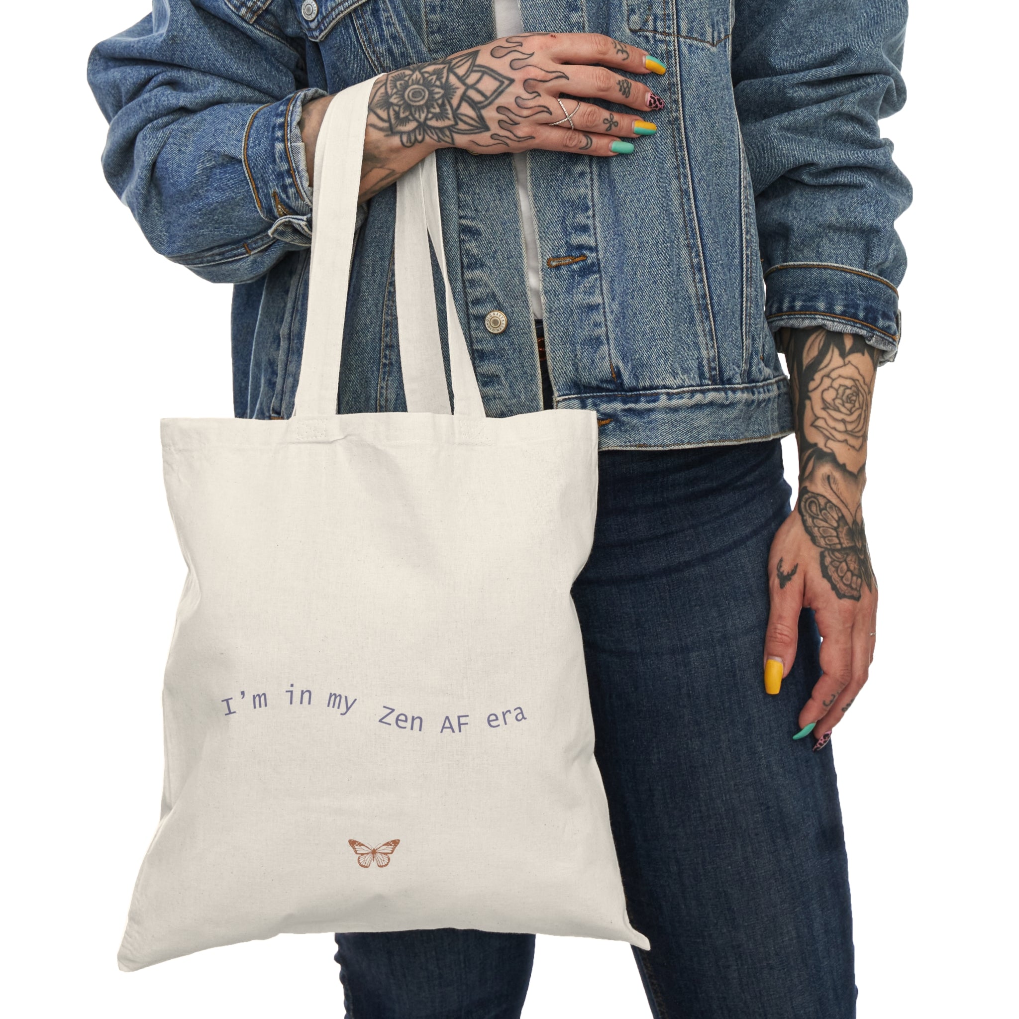 Zen AF Natural Tote Bag | Eco-Friendly Reusable Bag