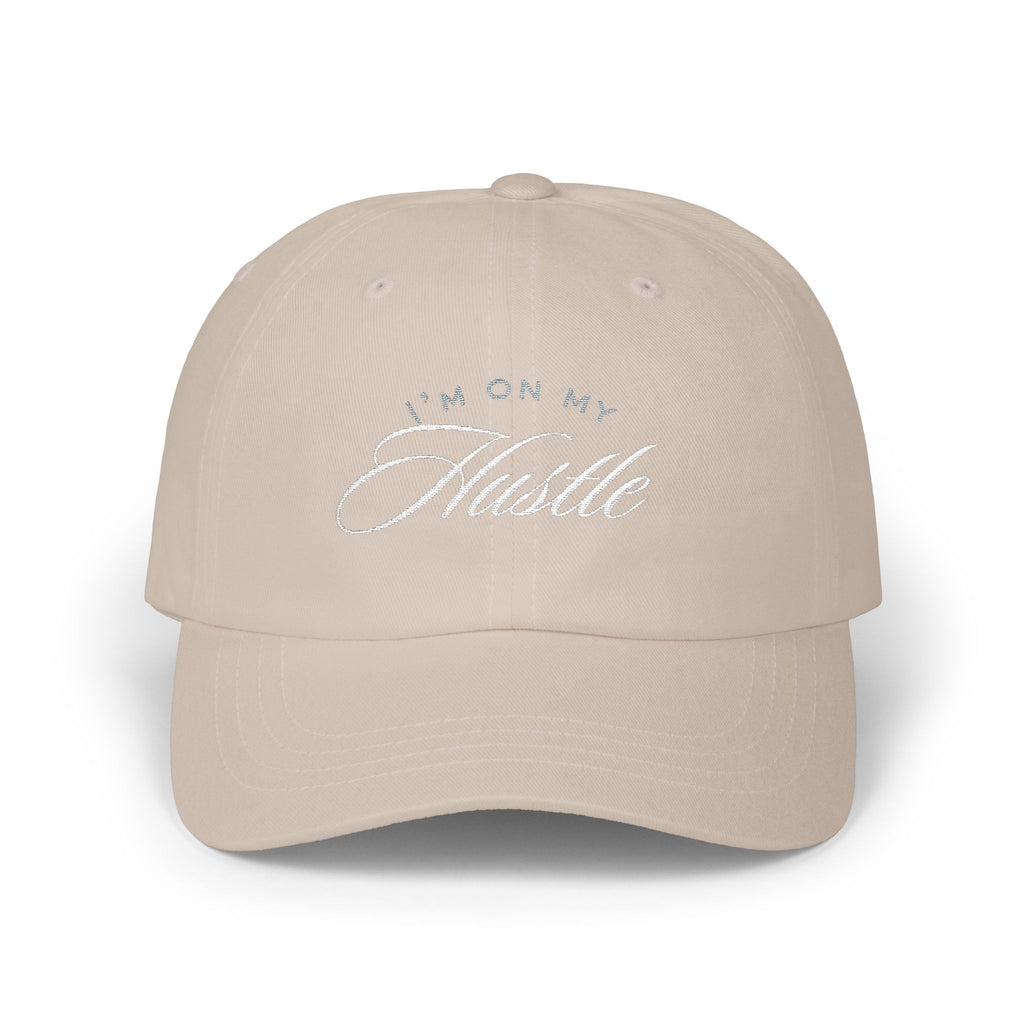 Dad Cap — 'I'm On my Hustle' Script Embroidered Baseball Hat